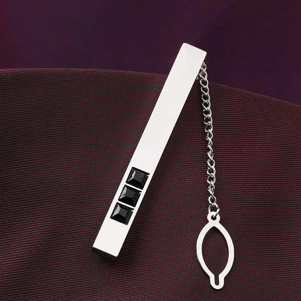 Kẹp Cà Vạt Tua Rua Bằng Hợp Kim Cao Cấp Không Chấn Thương Thanh Lịch Dành Cho Nam