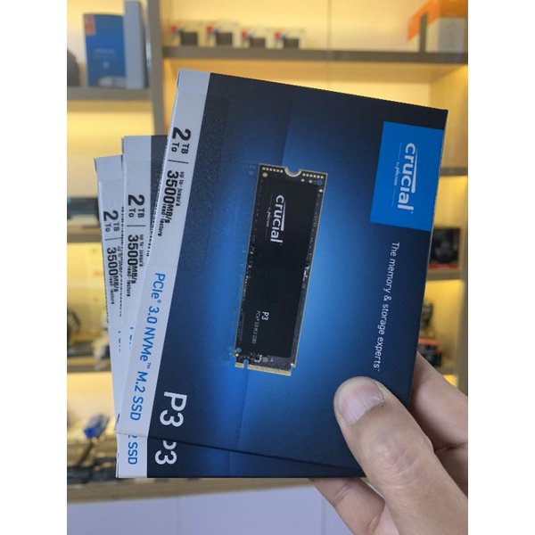 Ổ cứng SSD Crucial P3 1TB 2TB -NVMe Gen3 (Bảo hành 60 tháng)