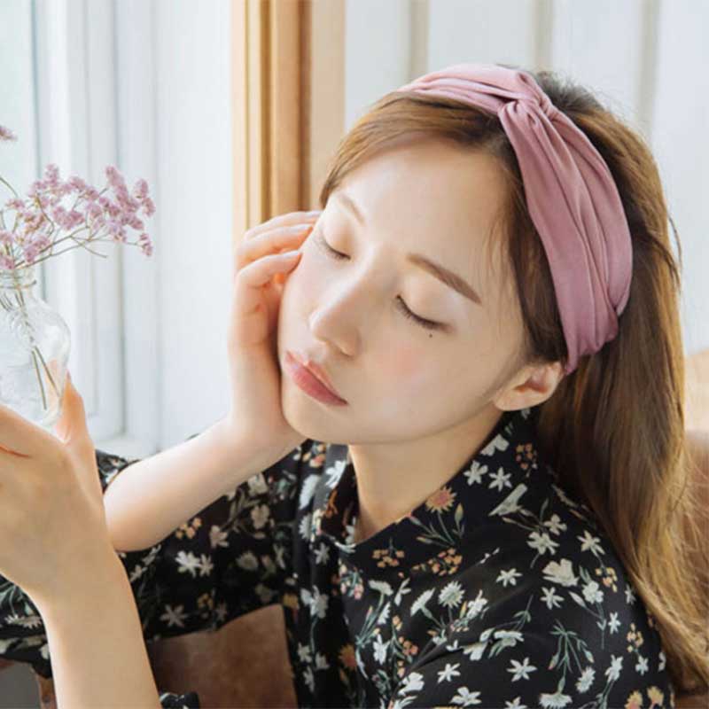 Băng Đô Nhung Rửa Mặt Trang Điểm Kiểu Hàn Quốc Dễ Thương JP5