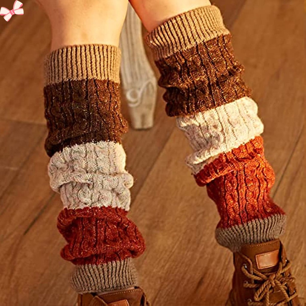 Set Vớ Ống Rộng Đan Len Ấm Áp Thời Trang Thu Đông Cho Nữ ruiyan