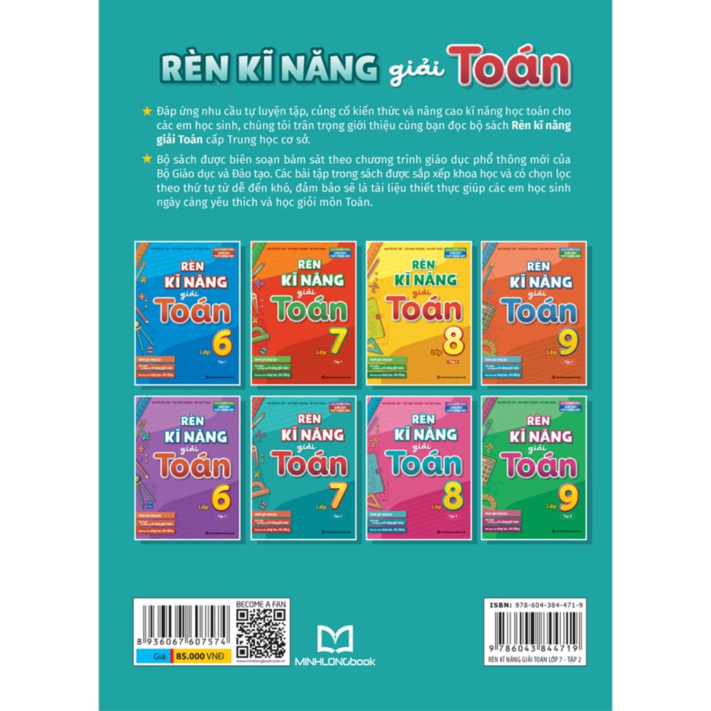 Sách - Rèn Kĩ Năng Giải Toán Lớp 7 - Tập 2