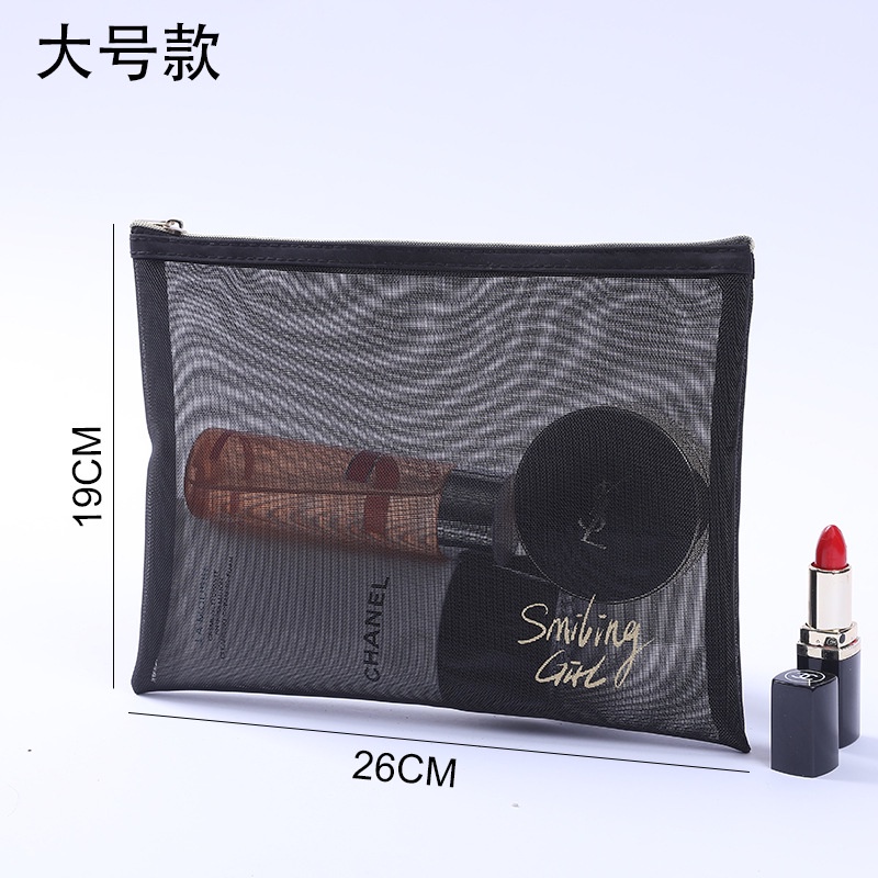 Set Ba Túi Lưới Trong Suốt Đựng Mỹ Phẩm Tiện Dụng