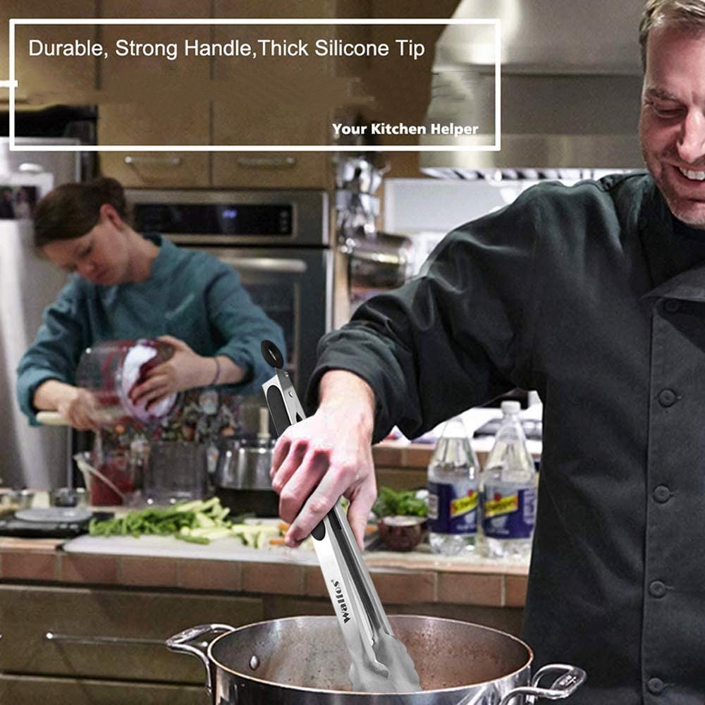 Kẹp Gắp Thức Ăn Bằng Thép Không Gỉ Đa Năng Tiện Dụng Cho Nhà Bếp