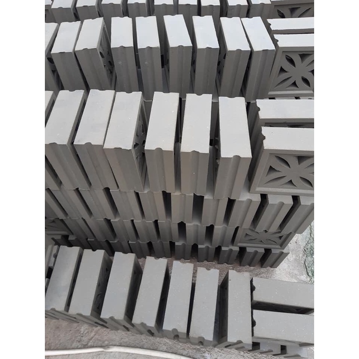 GẠCH THÔNG GIÓ kích thước 190 x 190 x 65mm  thoáng gió làm tường vách ngăn trang trí, lấy gió,..