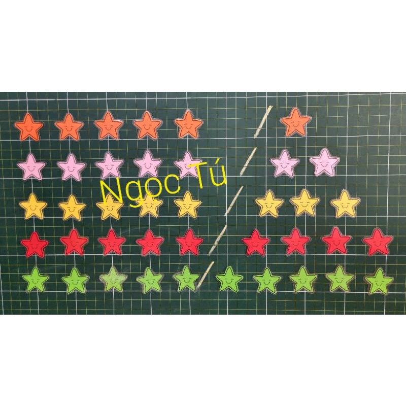 Sét 20 Sao thi đua, Sao khen thưởng, Sao minh họa đồ dùng trực quan 5cm