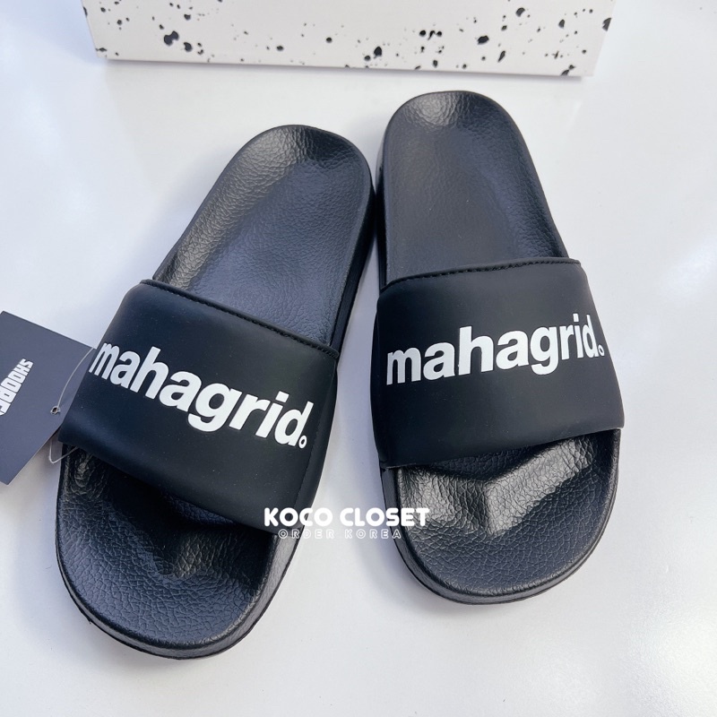 Dép Shoopen Mahagrid Quai Ngang màu Đen
