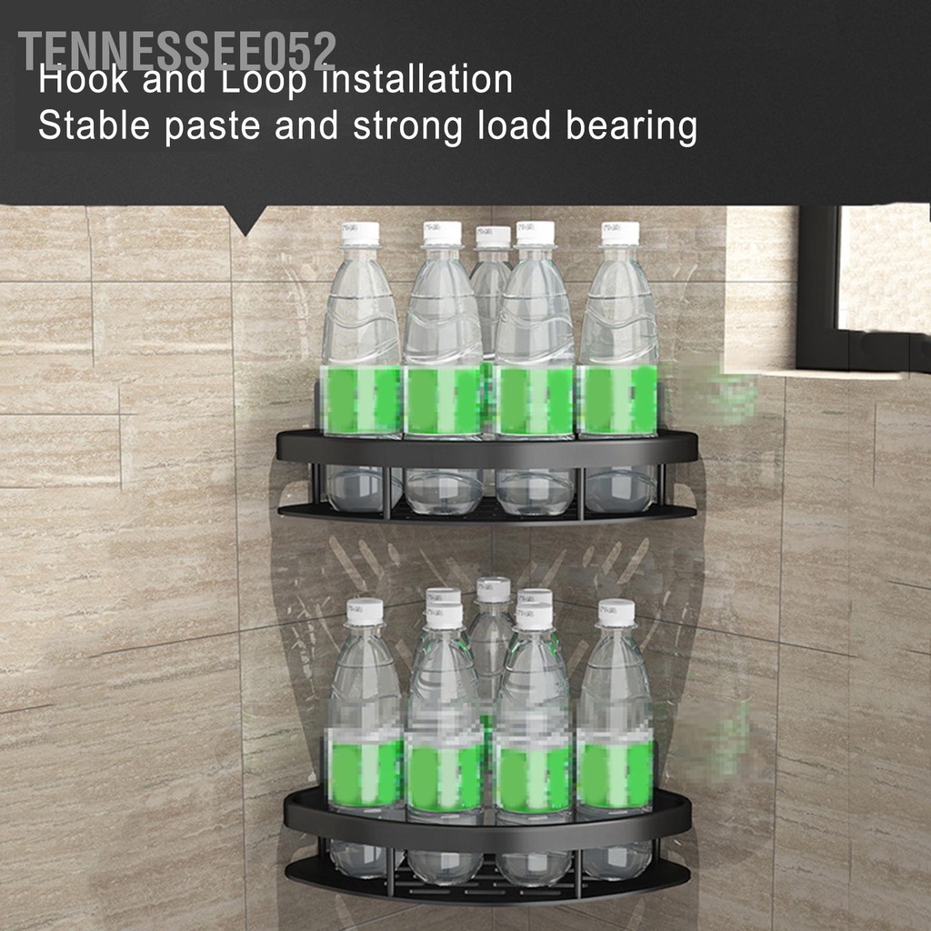 Tennessee052 Kệ Tắm Hình Tam Giác Đục Lỗ Giá Góc Bằng Nhôm Chống Gỉ Với Đế Rỗng Cho Phòng Vệ Sinh