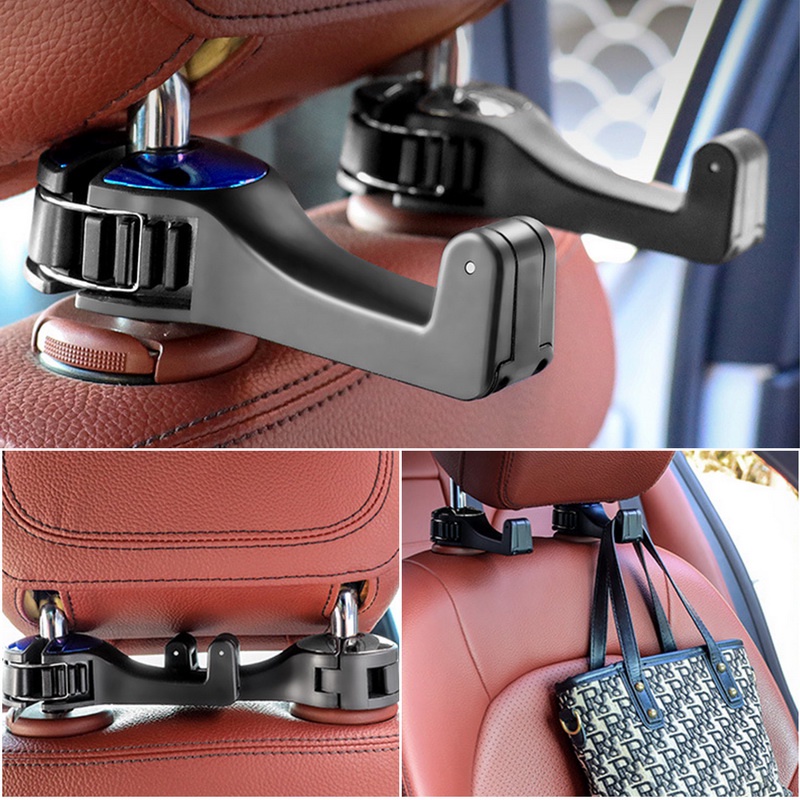 Móc Treo Đồ 2 Trong 1 Gắn Ghế Sau Xe Hơi Kèm Giá Đỡ Điện Thoại Tiện Dụng Cho Xe Hơi 2