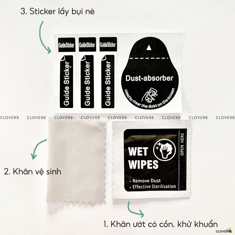 [Combo] Bộ Vệ sinh Điện Thoại CloverB, Combo Dung Dịch Lau Chùi Vệ Sinh Màn hình, Laptop, Điện thoại, Macbook