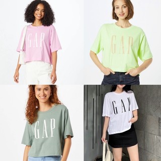 Áo thun cotton cổ tròn G.A.P form lững