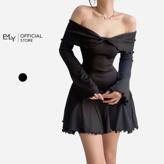 Đầm thun dáng xòe trễ vai thiết kế Emilyshop