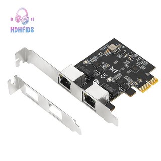 Card mạng gigabit gigabit 2 cổng 2500mbps pcie 2.5gb rtl8125b kèm thẻ điều khiển rj45 lan