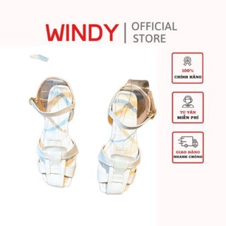 Giày sandal rọ bản bự mũi vuông mới windy sd-0298
