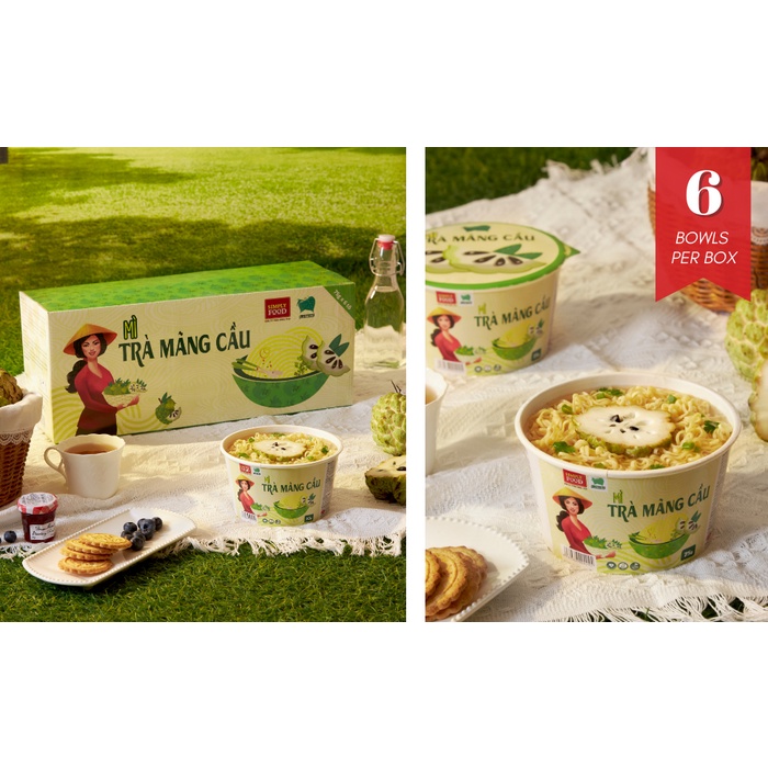 Mì trà mãng cầu ăn chay & ăn kiêng   - SOURSOP TEA Noodles
