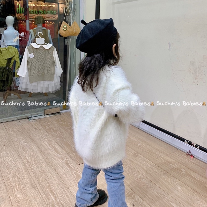Cardigan lông cho bé Suchin