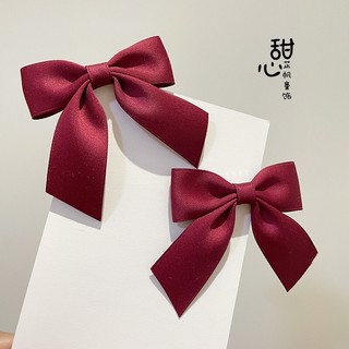 Kẹp Tóc Nơ Lụa Nhiều Màu Xinh Xắn