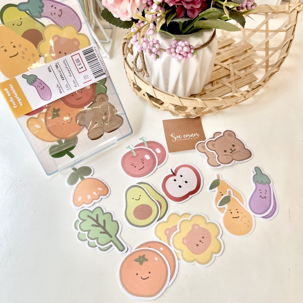 Túi Sticker PVC cute Deco 40 miếng