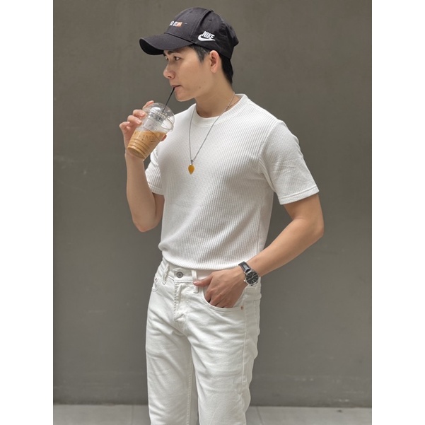 Áo Zara dệt kim tổ ong Form slim