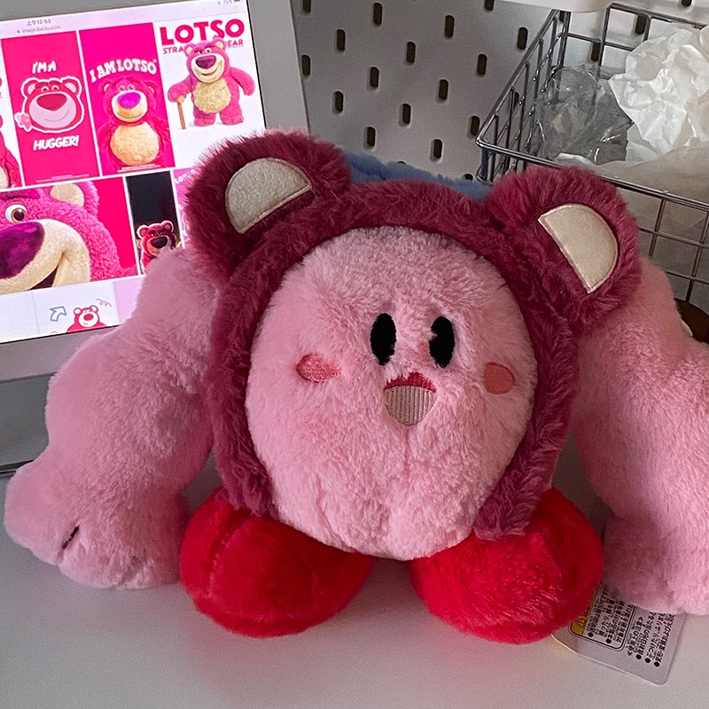 Băng Đô Cài Tóc Rửa Mặt Bằng Vải Bông Mềm Hình Gấu / Dâu Tây Dễ Thương