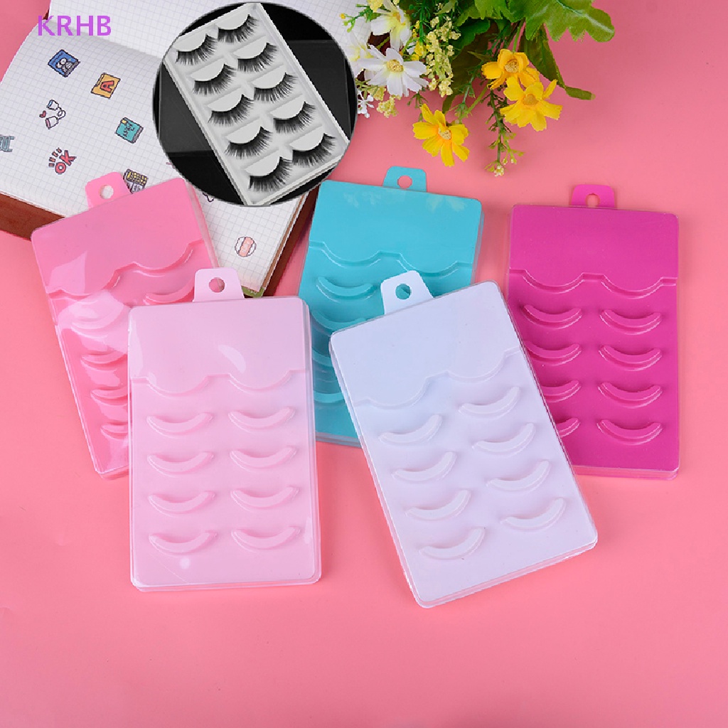 Set 5 Hộp Rỗng Đựng Lông Mi Giả Tiện Dụng Mới