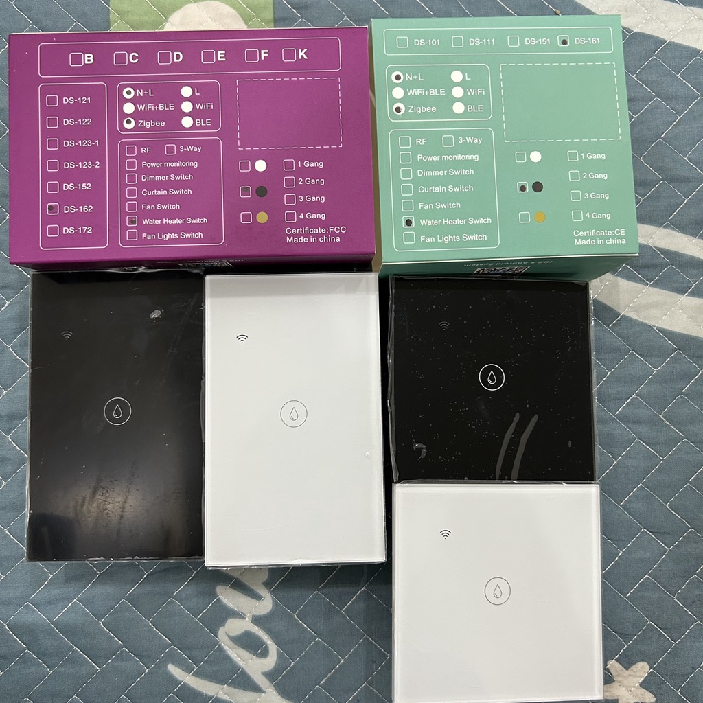 Công Tắc Bình Nóng Lạnh ZIGBEE TUYA, Màu Trắng Hình Vuông 20A Cài Đặt Hẹn Giờ