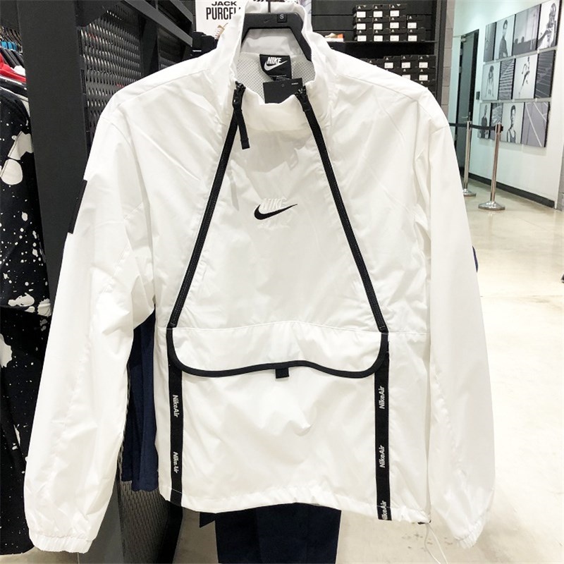 Áo Khoác Gió Nike 100% Chính Hãng Phối Khóa Kéo Đôi Thời Trang Cho Nam Và Nữ