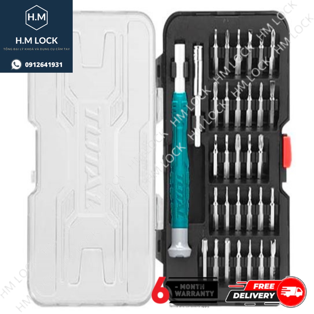 BỘ 32 TÔ VÍT SỬA ĐIỆN THOẠI. LINH KIỆN ĐIỆN TỬ TOTAL - HÀNG CHÍNH HÃNG - THT250PS0321