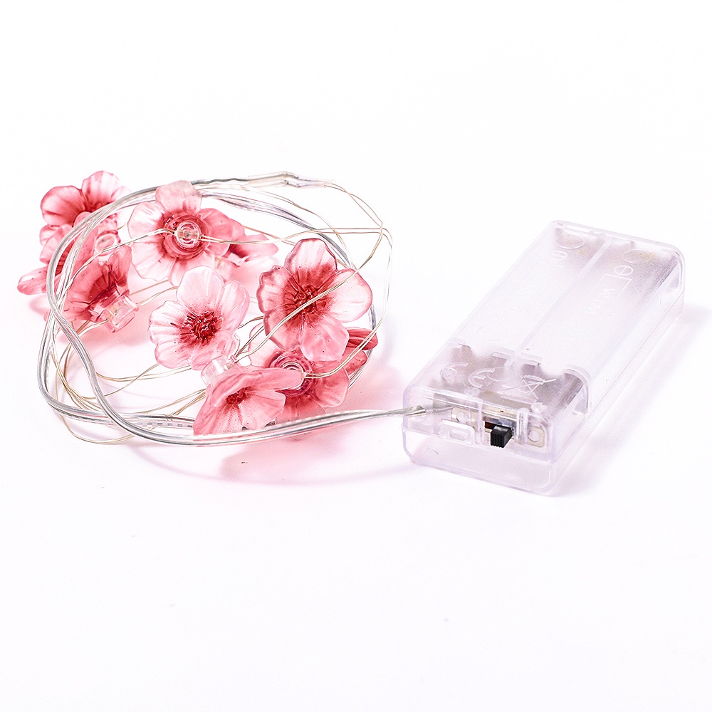 Dây Đèn LED 1 / 2M Hình Hoa Anh Đào Lãng Mạn Dùng Trang Trí Tiệc Năm Mới