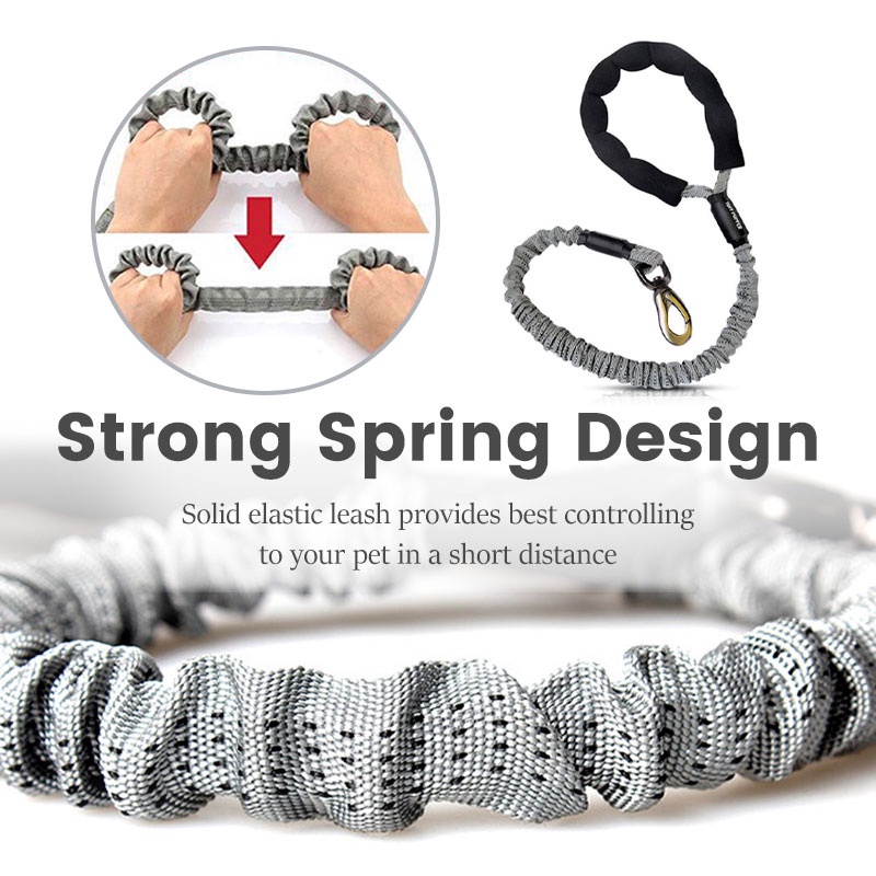 HamshMoc Dây Dắt Chó Đi Dạo Đàn Hồi Có Đệm Điều Khiển Kích Thước Vừa Và Lớn HamshMoc