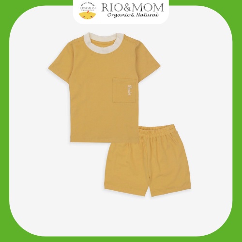 Bộ quần áo cộc tay Ponie cổ chui Bu Baby mềm mát cho bé trai, bé gái