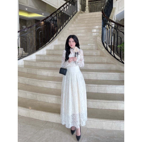 Áo Ren Dài Tay Thắt Nơ Eo Tặng Kèm Hoa✨