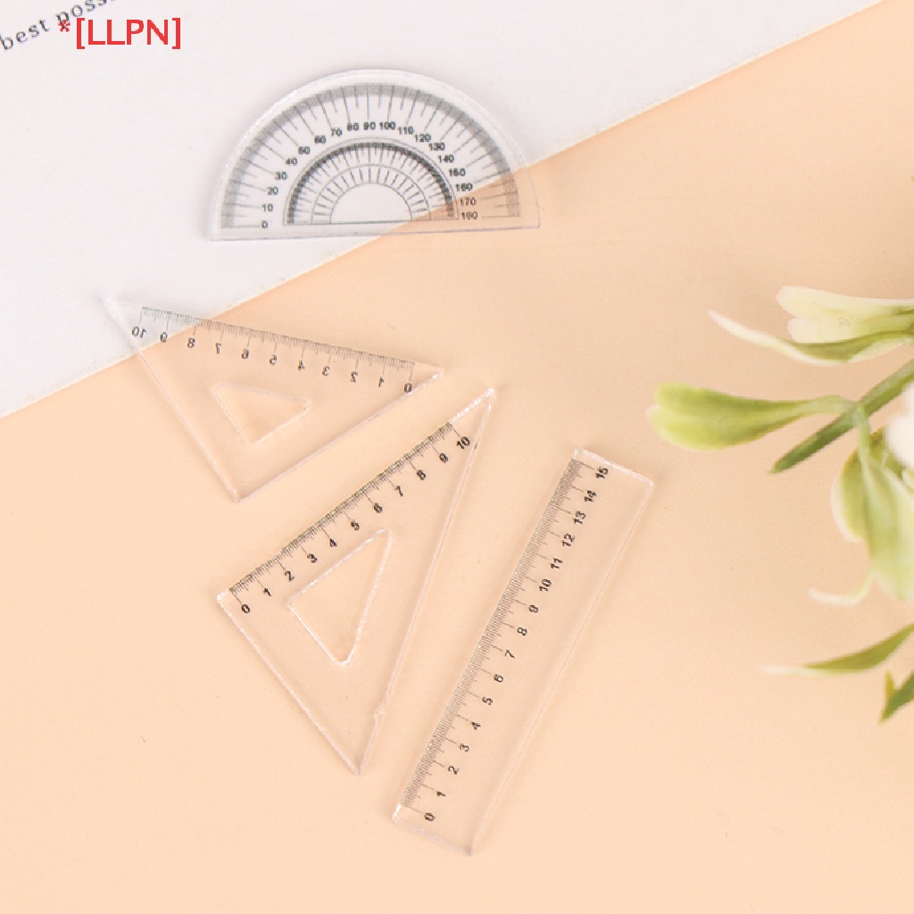 Set 4 Thước Kẻ Mini Tỉ Lệ 1: 12 Dùng Trang Trí Nhà Búp Bê