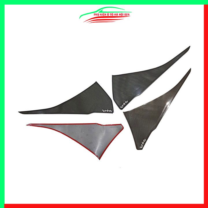 Bộ ốp màng loa Santafe 2019-2021 phay xước chuẩn theo xe vân Titan chống xước trang trí nội thất ô tô