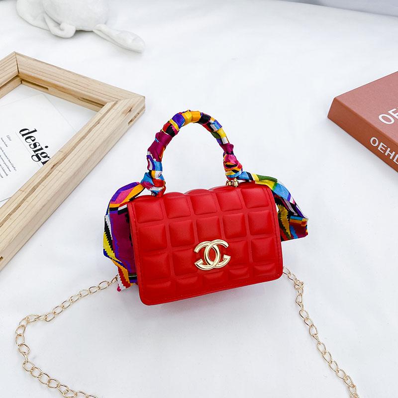 PVN57296 Túi xách mini kèm khăn dễ thương chất liệu da PU cho bé gái