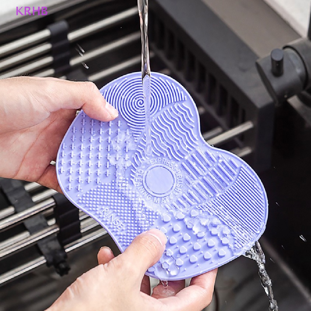 Miếng Silicon Làm Sạch Cọ Trang Điểm Mới