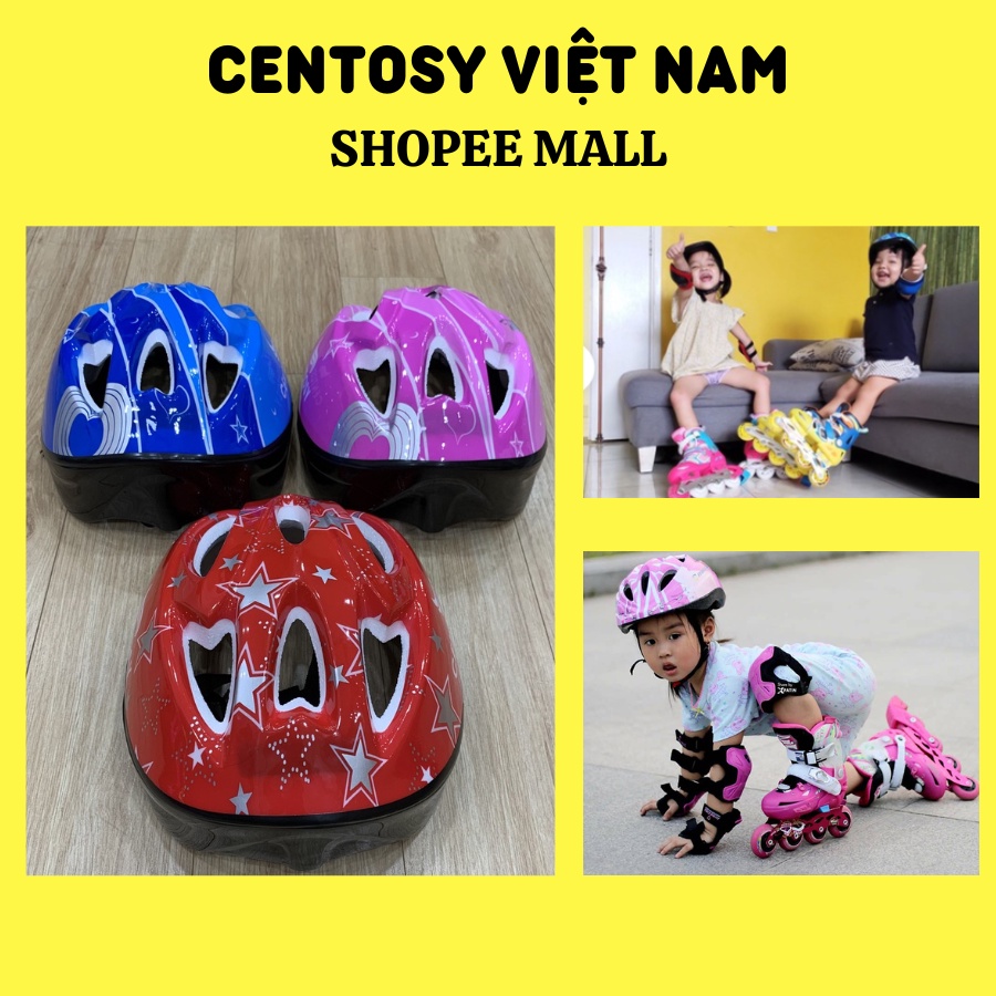 Phụ Kiện Mũ Bảo Hiểm Centosy Bảo Vệ Trẻ Em Trượt Patin, Đi Xe Đạp Cao Cấp Có Thể Dùng Chơi Ván Trượt Và Scooter