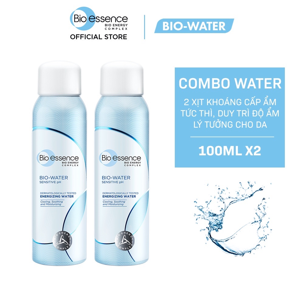 Combo 2 Nước xịt khoáng dưỡng da Bio-Water Energizing Water 100ml/chai