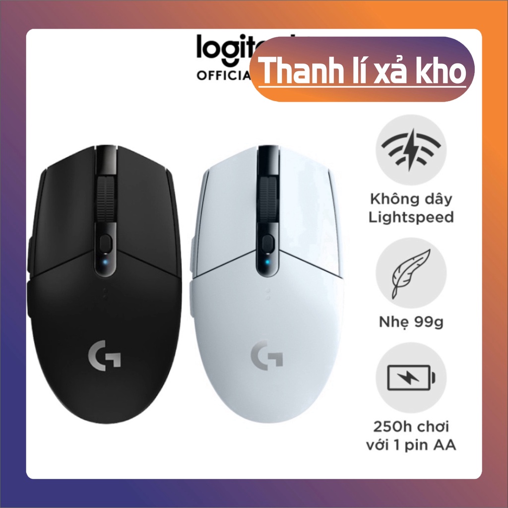 Chuột game không dây Logitech G304 - nhẹ, 6 nút lập trình, onboard memory, pin 250h