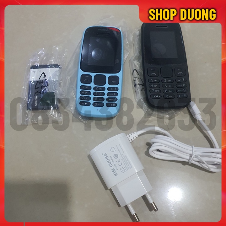 Điện Thoại NOKIA 105 2017 2 Sim Kèm Pin Sạc Tốt