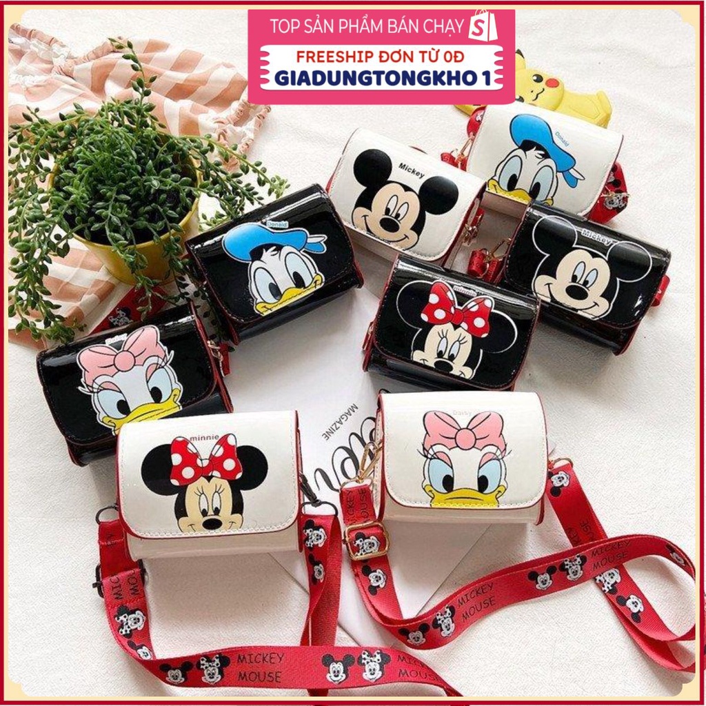 PVN55412 Túi Đeo Chéo Hình Chuột Mickey / Vịt Donald Đáng Yêu Cho Bé Hàng Quảng Châu Giá Rẻ