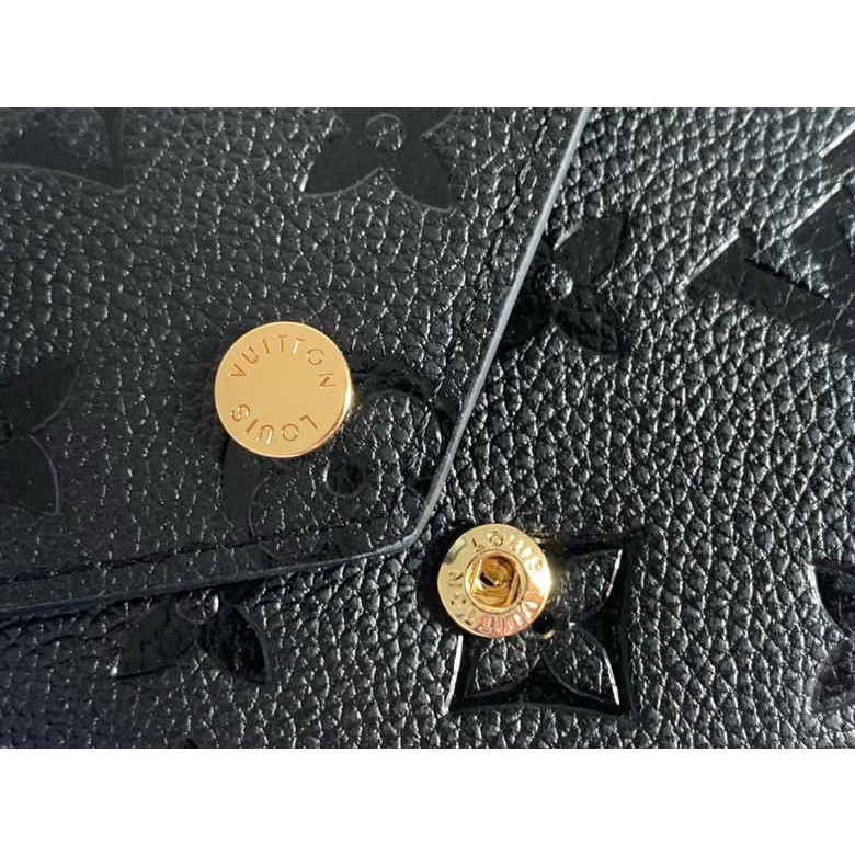 100% chính hãng LV Louis Vuitton Lady ngắn ví M41938 hoa văn kim cương dập nổi