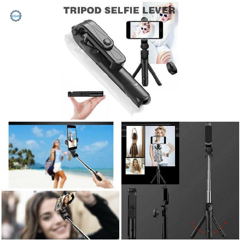 Gậy Tự Sướng 4 Trong 1 Có Thể Mở Rộng Kết Nối Bluetooth Cho Điện Thoại / Máy Ảnh