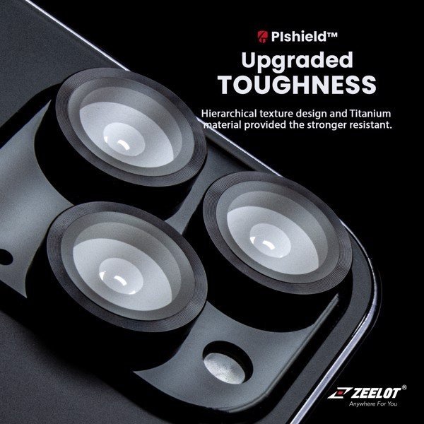 Miếng Dán Kính Camera Lens Zeelot Titanium Plshield Dành Cho iPhone 13 Pro Max / 13 Pro