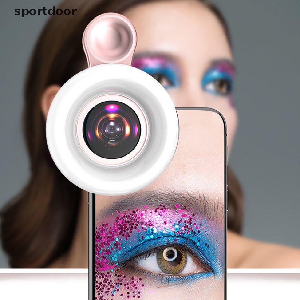 Đèn LED Tròn 15X macro Chụp Ảnh Selfie Di Động Cho Điện Thoại