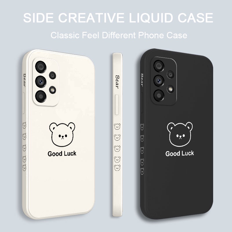 Ốp Điện Thoại Silicon Dẻo In Hình Gấu May Mắn Cho Samsung Galaxy A73 A53 A33 A23 5G