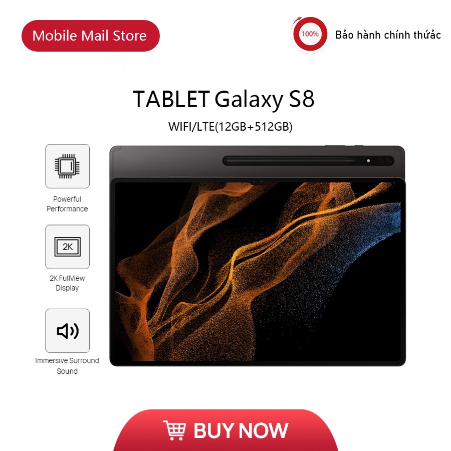 【COD】 2022 Máy tính bảng 5G mới giá rẻ Galaxy S8 S8 + S8 Plus Ultra 10,8 inch 12GB RAM + 512GB ROM Máy tính bảng mới Máy
