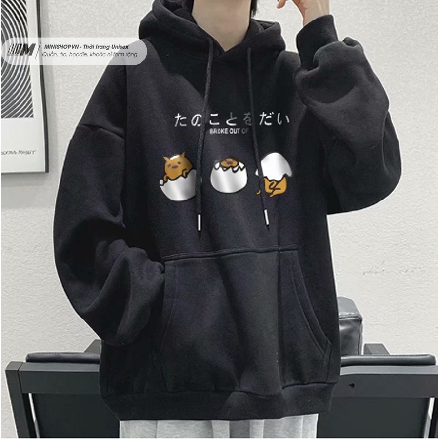 Áo khoác hoodie nam dáng rộng họa tiết graffiti phong cách Nhật Bản giá rẻ, hoodie Hades nam Minishop VN