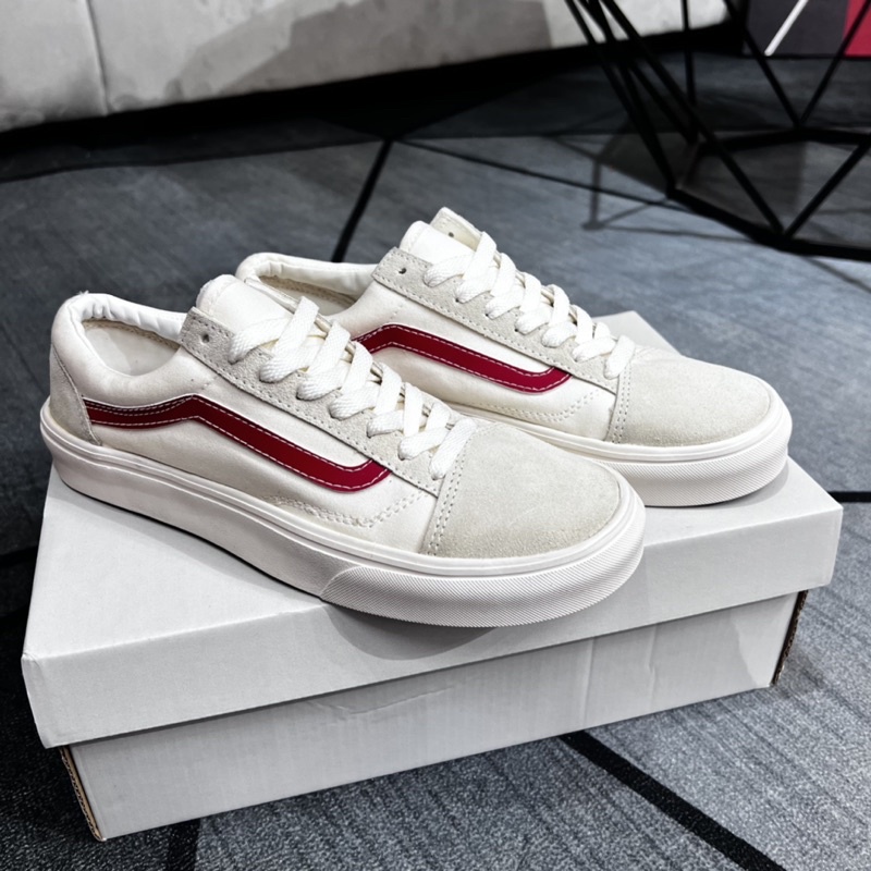 Giày Vans Stye36 Marshmallow Racing Red White