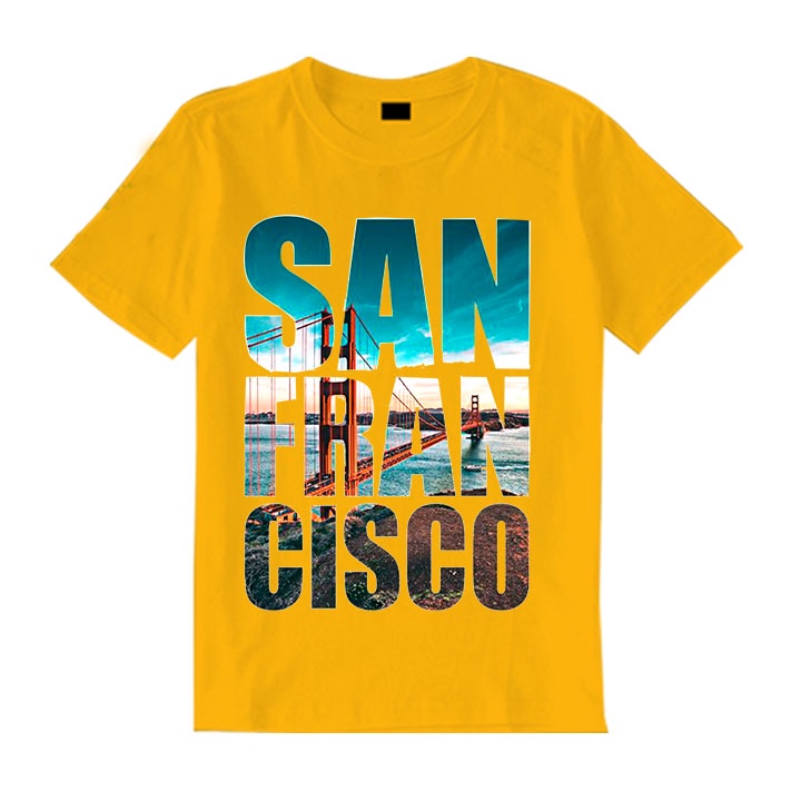 Áo Thun Nam Nữ Sanfancisco Vải Thun Cotton Mềm Mịn