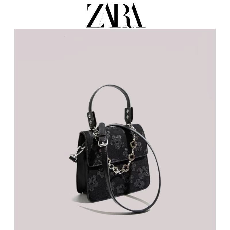 Zara Túi Xách Màu Đen Dễ Phối Đồ Thời Trang Mùa Hè 2022